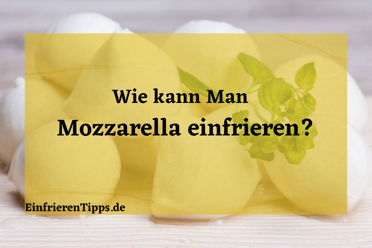 Kann man Mozzarella einfrieren