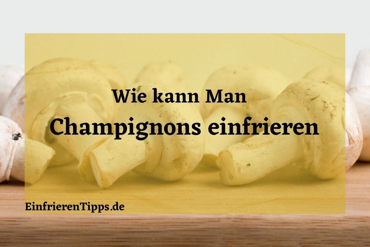 Kann man Champignons einfrieren? Hier die Antwort! | Einfrieren Tipps