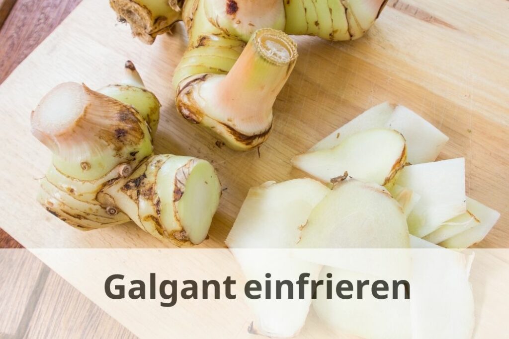 wie lange Kann man Galgant einfrieren