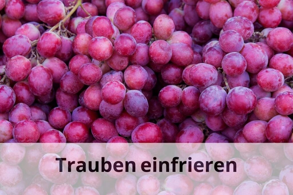 wie lange Kann man Trauben einfrieren