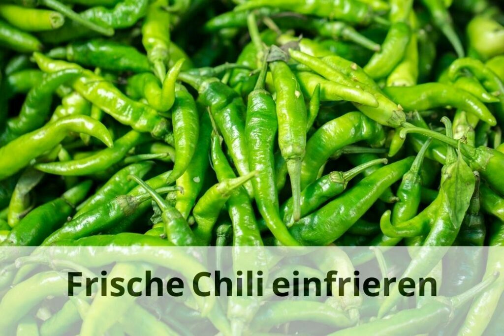 Wie lange kann man frische Chilis einfrieren