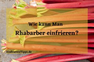 Kann man Rhabarber einfrieren