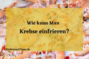 kann man Krebse einfrieren