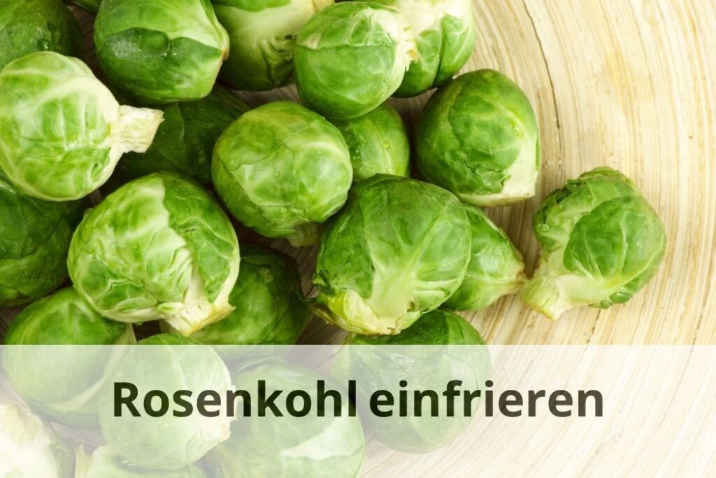 wie lange Kann man Rosenkohl einfrieren