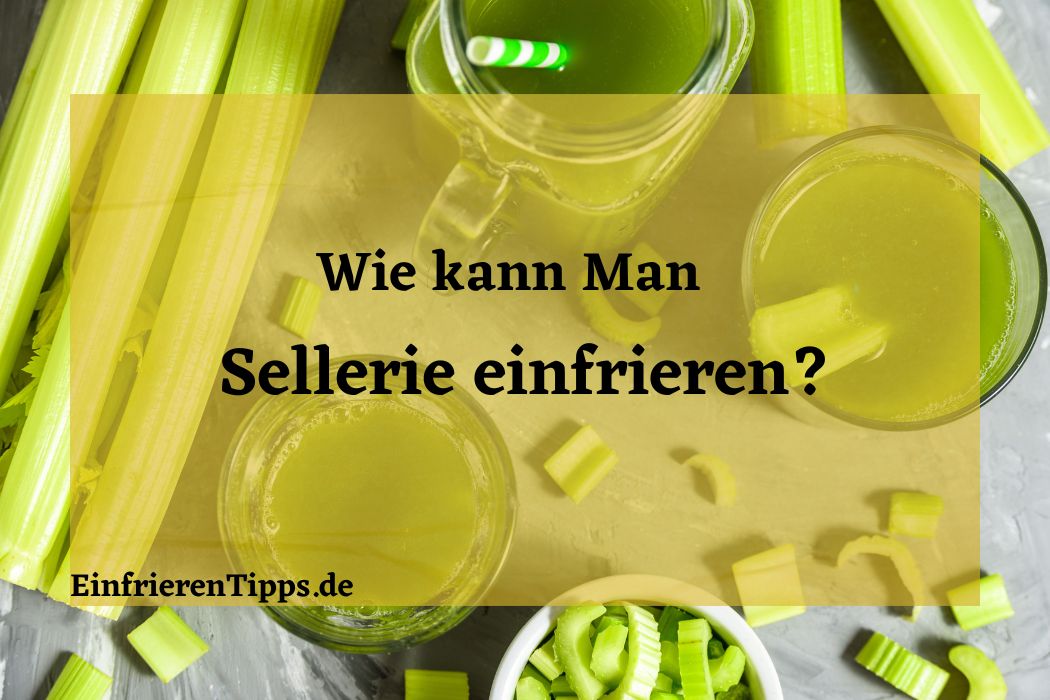 Kann man Sellerie einfrieren