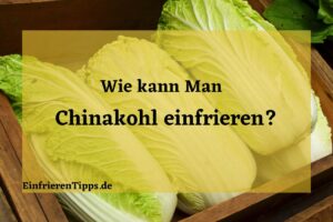 Kann man Chinakohl einfrieren