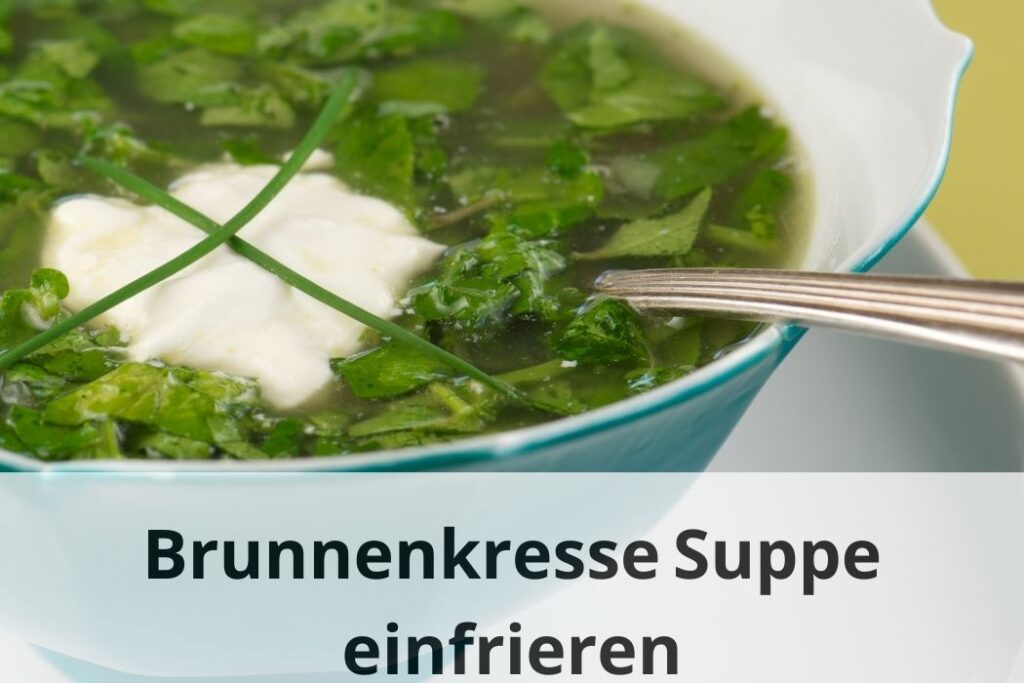 wie lange Kann man Brunnenkresse Suppe einfrieren