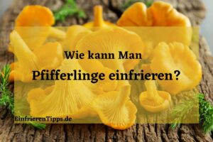 kann man Pfifferlinge einfrieren